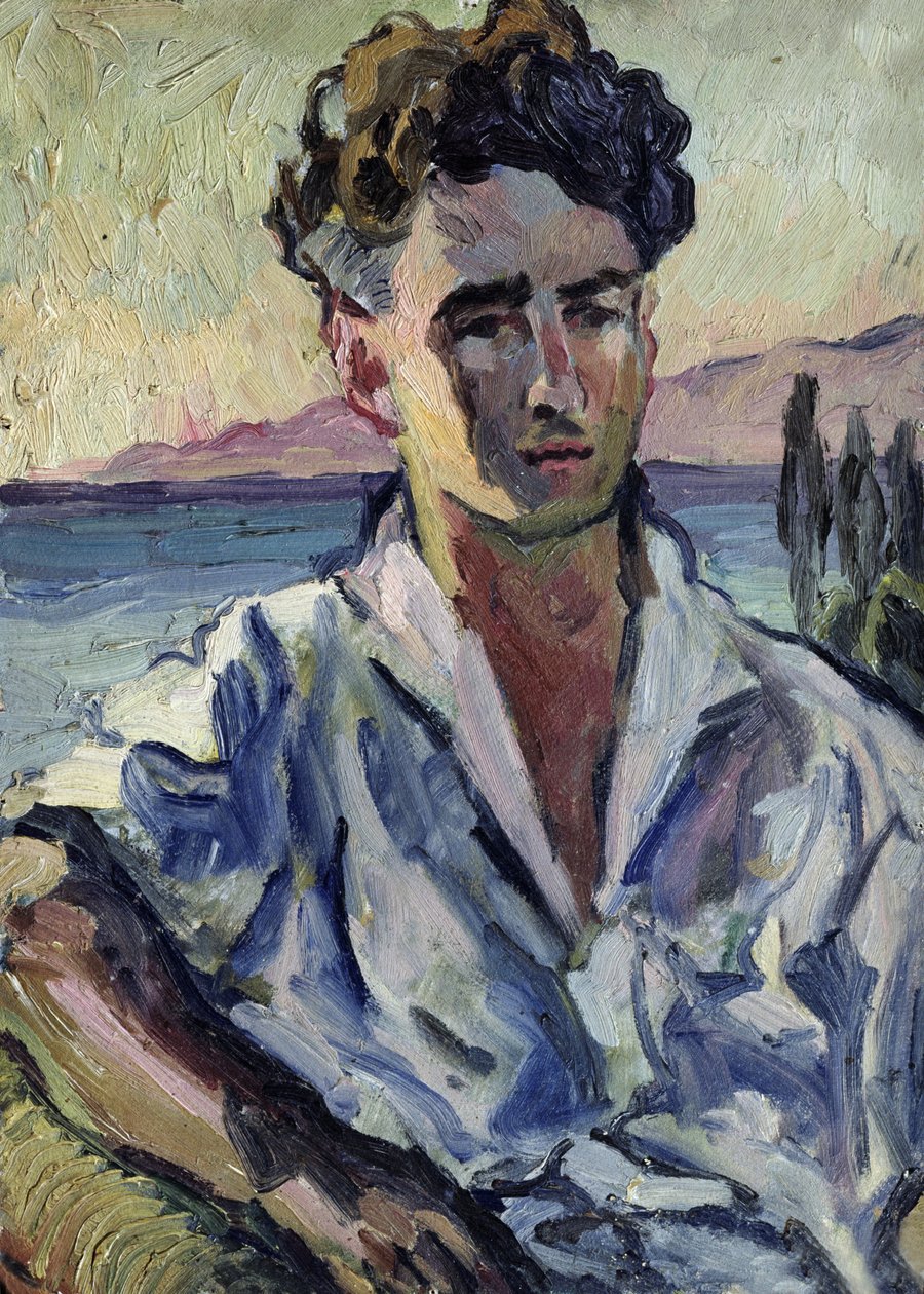Iosif Utkin, 1931 (olja på kartong) av Aristarkh Vasilievic Lentulov