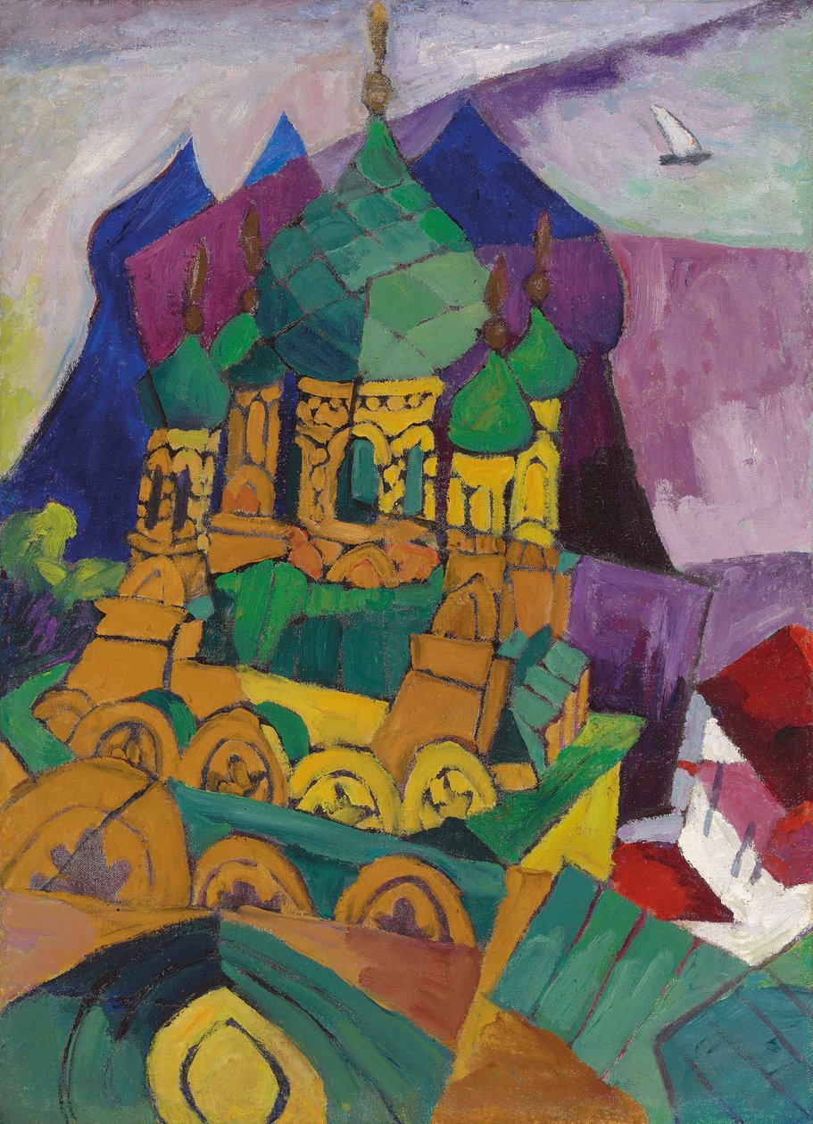 Kyrka i Alupka av Aristarkh Vasilievic Lentulov