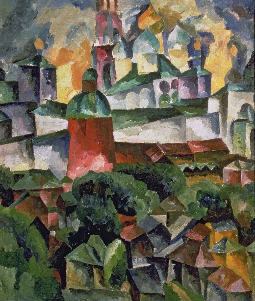 Landskap nära Troize-Sergiev av Aristarkh Vasilievic Lentulov
