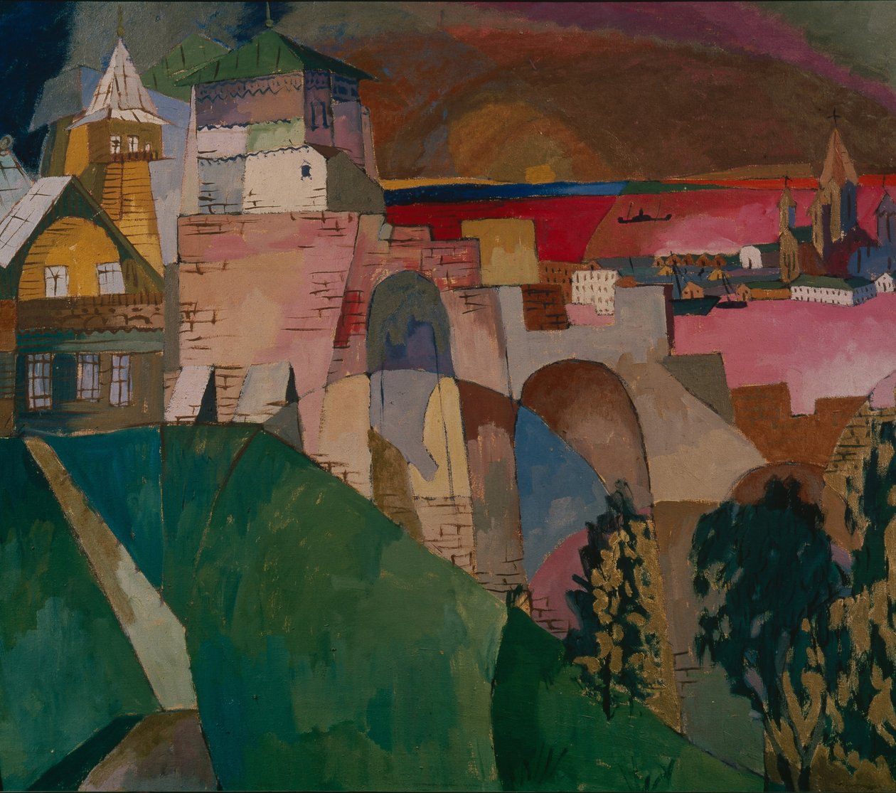 Nizhny Novgorod, 1915 av Aristarkh Vasilievic Lentulov