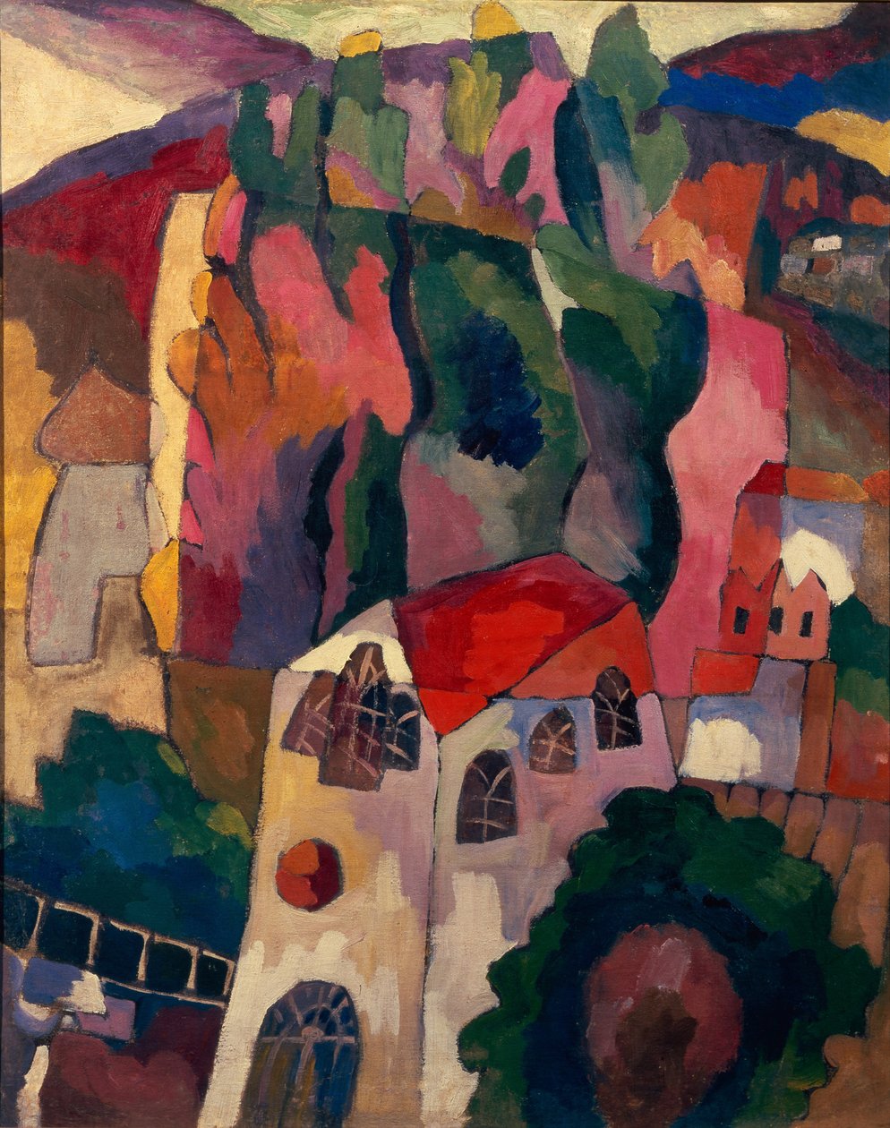 Poplar, 1916 av Aristarkh Vasilievic Lentulov