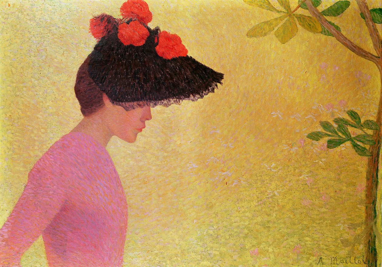Profil av en ung kvinna, ca 1890 av Aristide Maillol