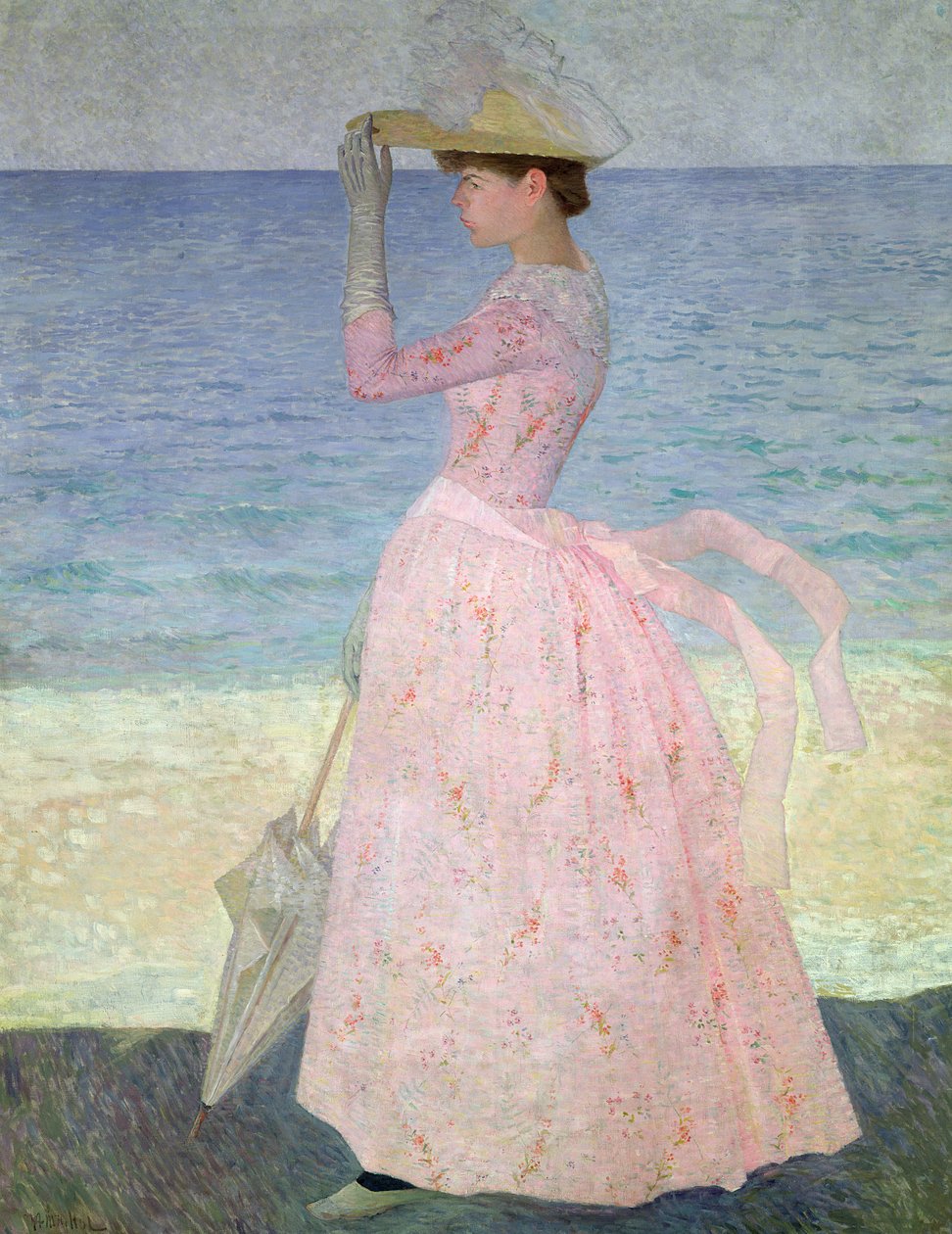 Kvinnan med ett parasoll, 1890 av Aristide Maillol