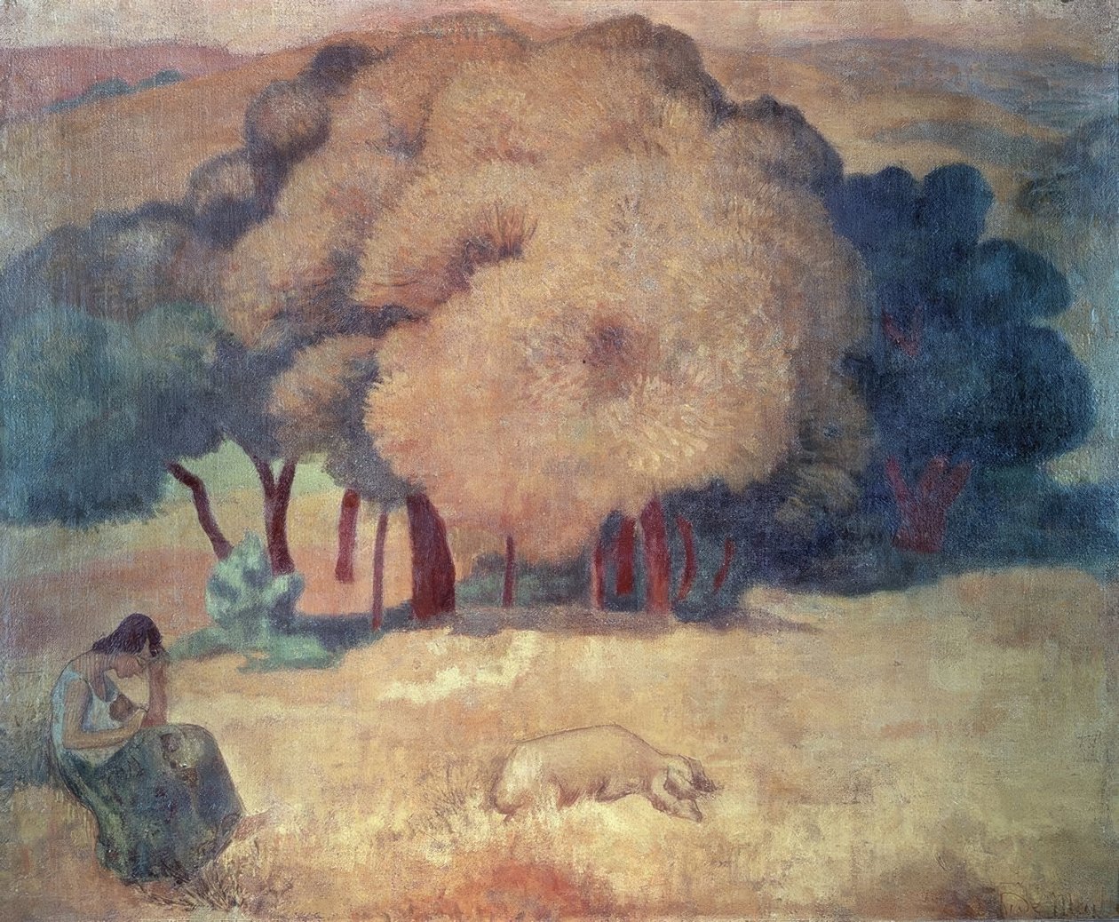 DEN FÖRLÖDA SONEN - NABI-MÅLNING av Aristide Maillol
