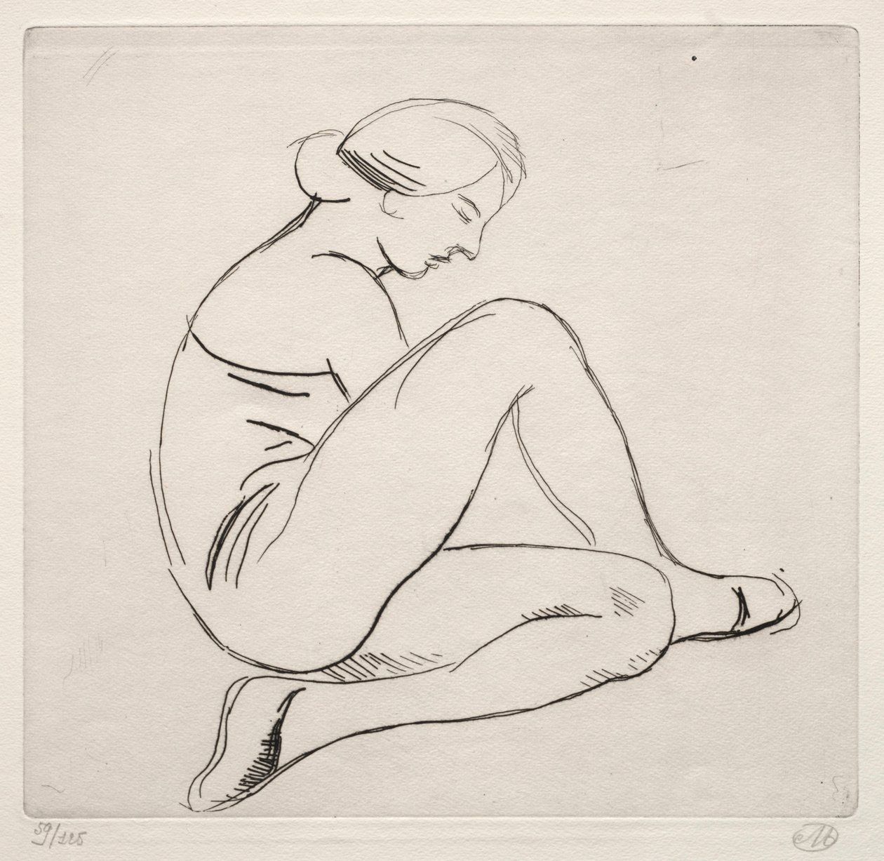 Sittande kvinna av Aristide Maillol