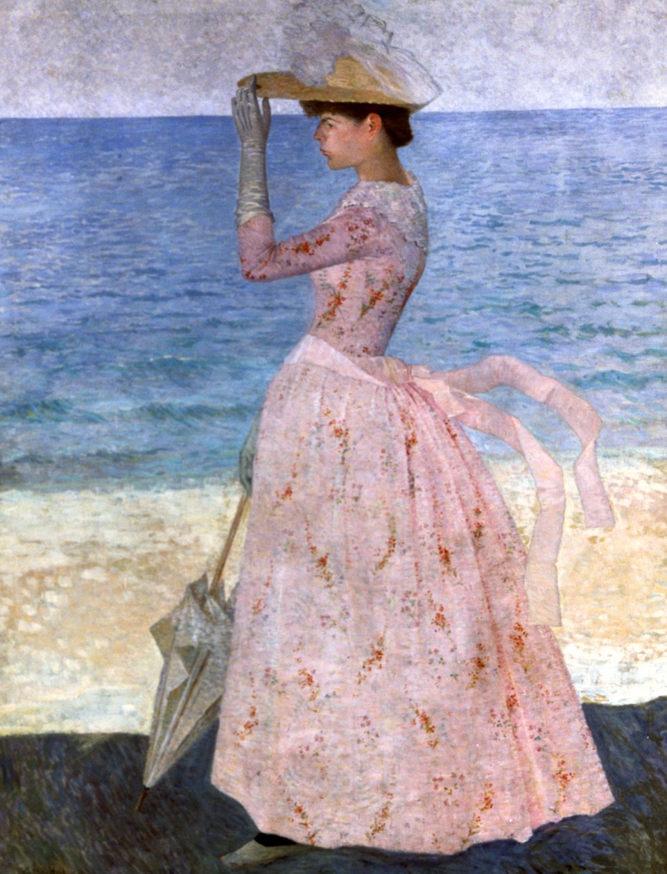 Kvinna med paraplyet, 1900 av Aristide Maillol
