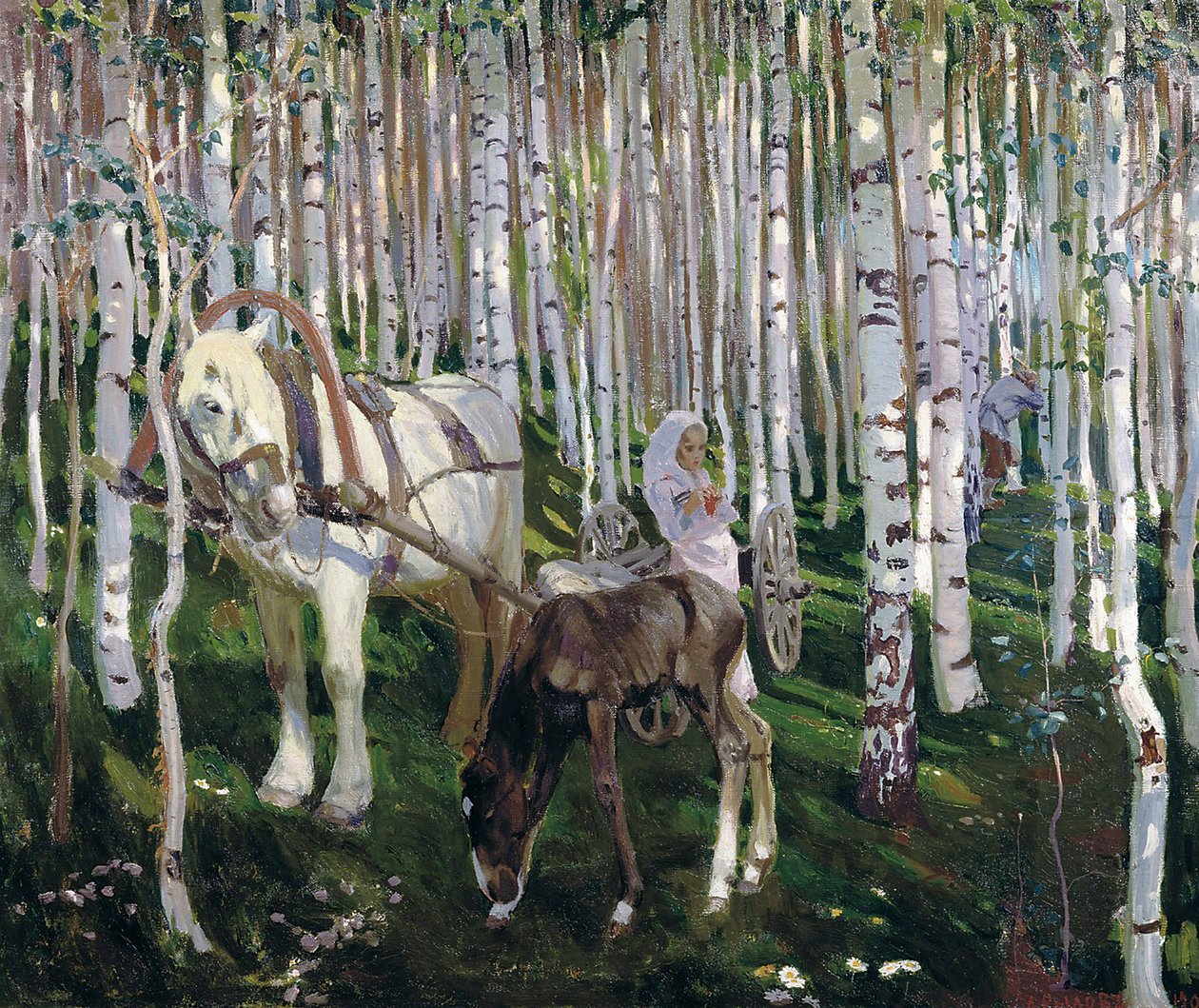 I skogen