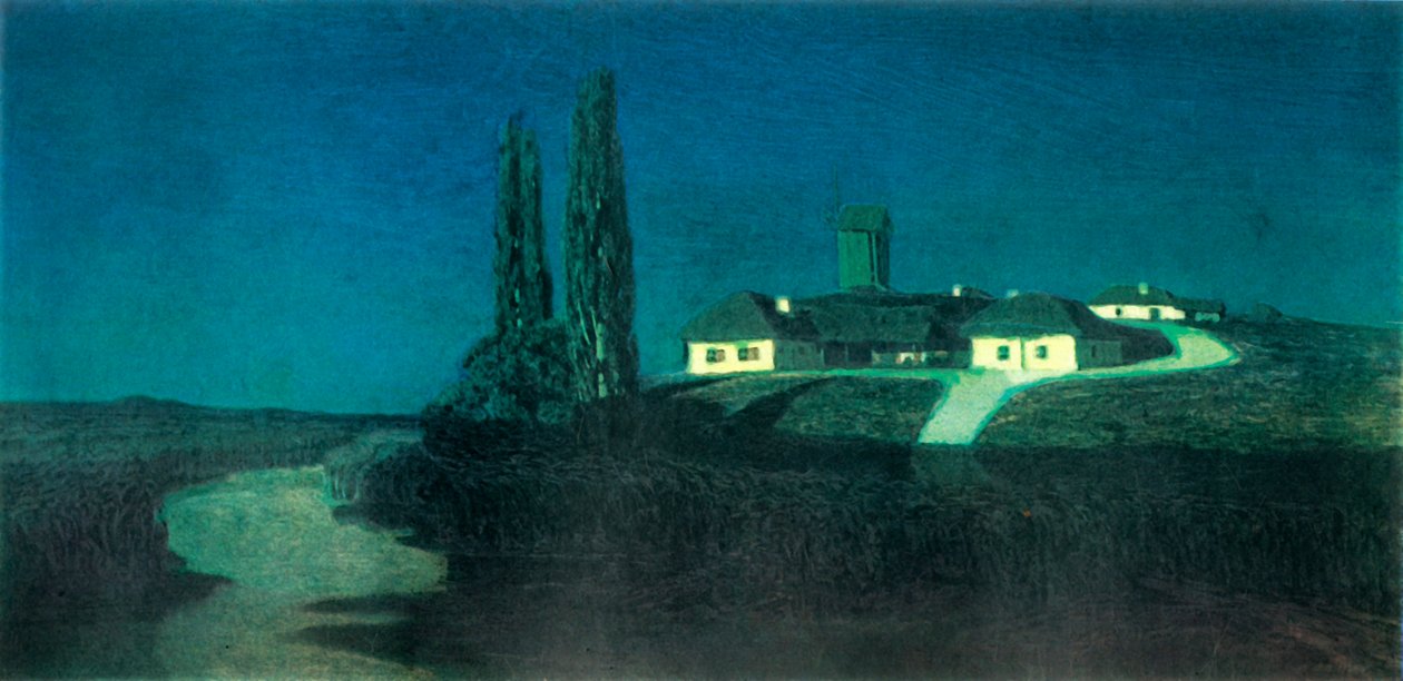 Natt i Ukraina, 1876, 1965. av Arkhip Ivanovich Kuindzhi