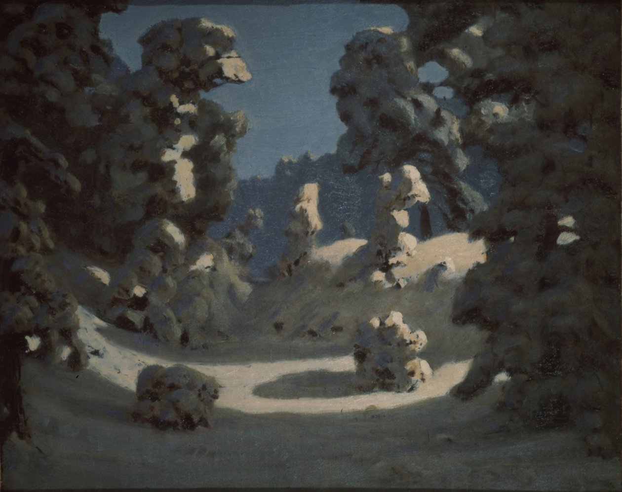 Solfläckar på rimfrosten, 1876-1890 av Arkhip Ivanovich Kuindzhi