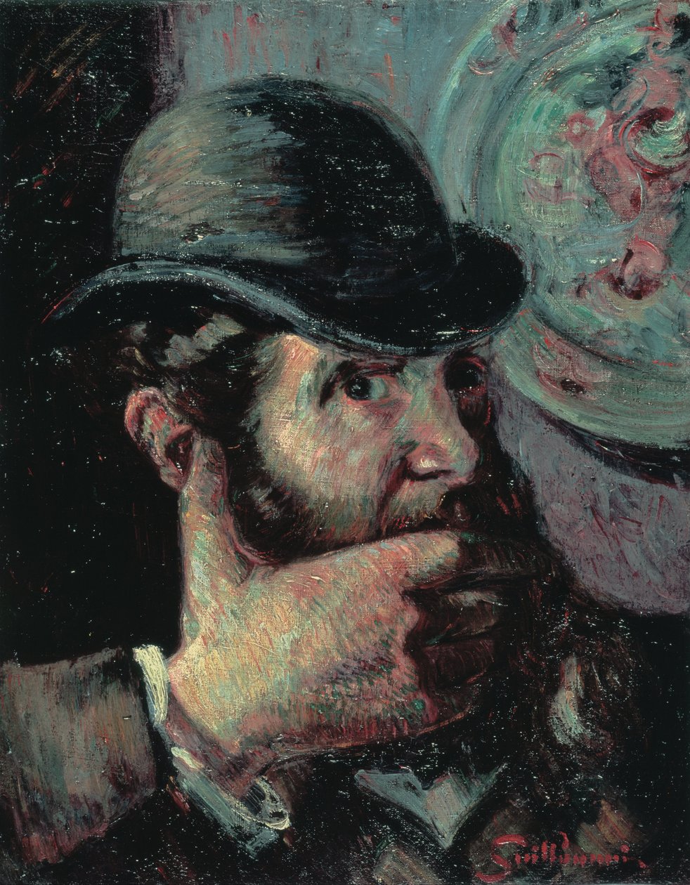 Självporträtt av Jean Baptiste Armand Guillaumin