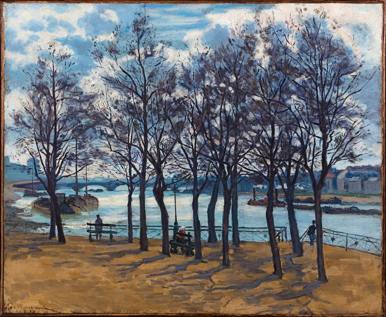 Franska: Quai de la Rapée av Armand Guillaumin