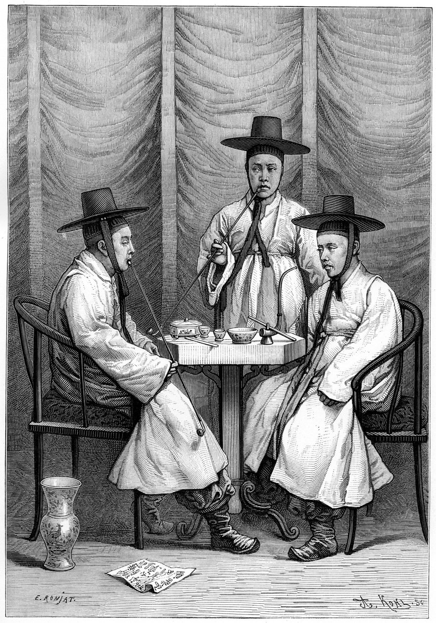 Koreanska mandariner, 1895. av Armand Kohl