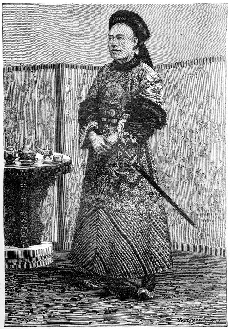 M Tseng, kinesisk minister i Paris, 1895. av Armand Kohl