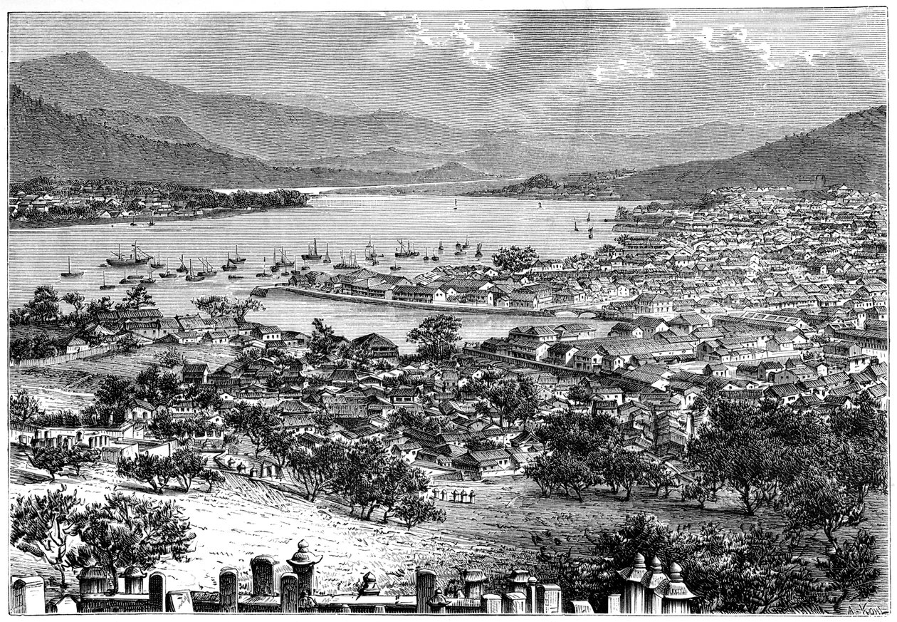 Nagasaki, Japan, 1895. av Armand Kohl