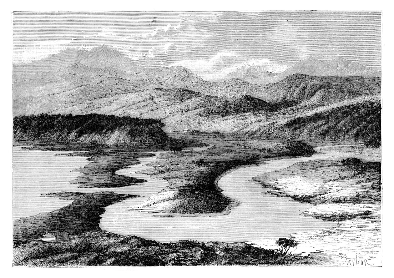 Dui-dalen, Sakhalin, Ryssland, 1895. av Armand Kohl