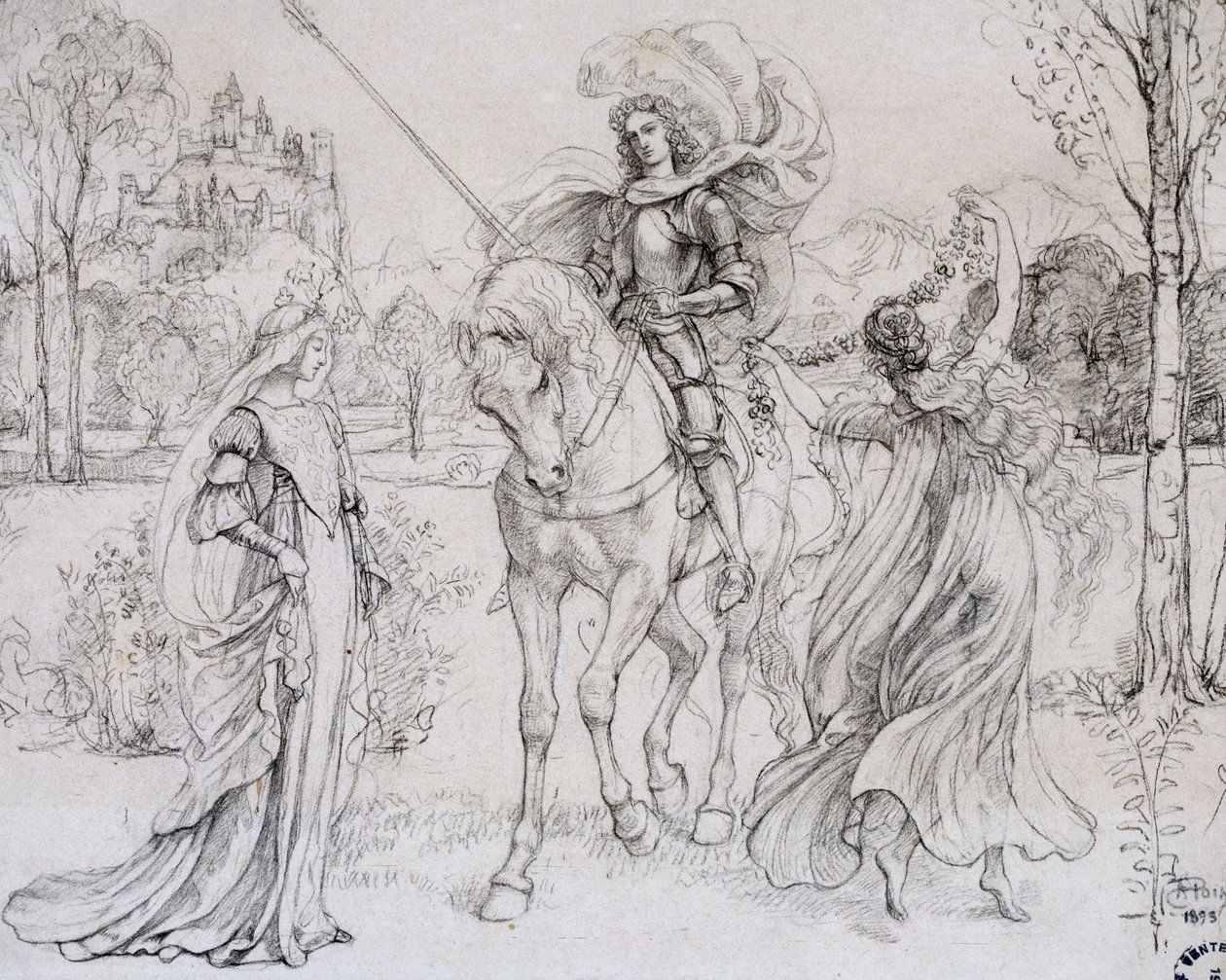 Hälsning till riddaren, c1880-1932 av Armand Point