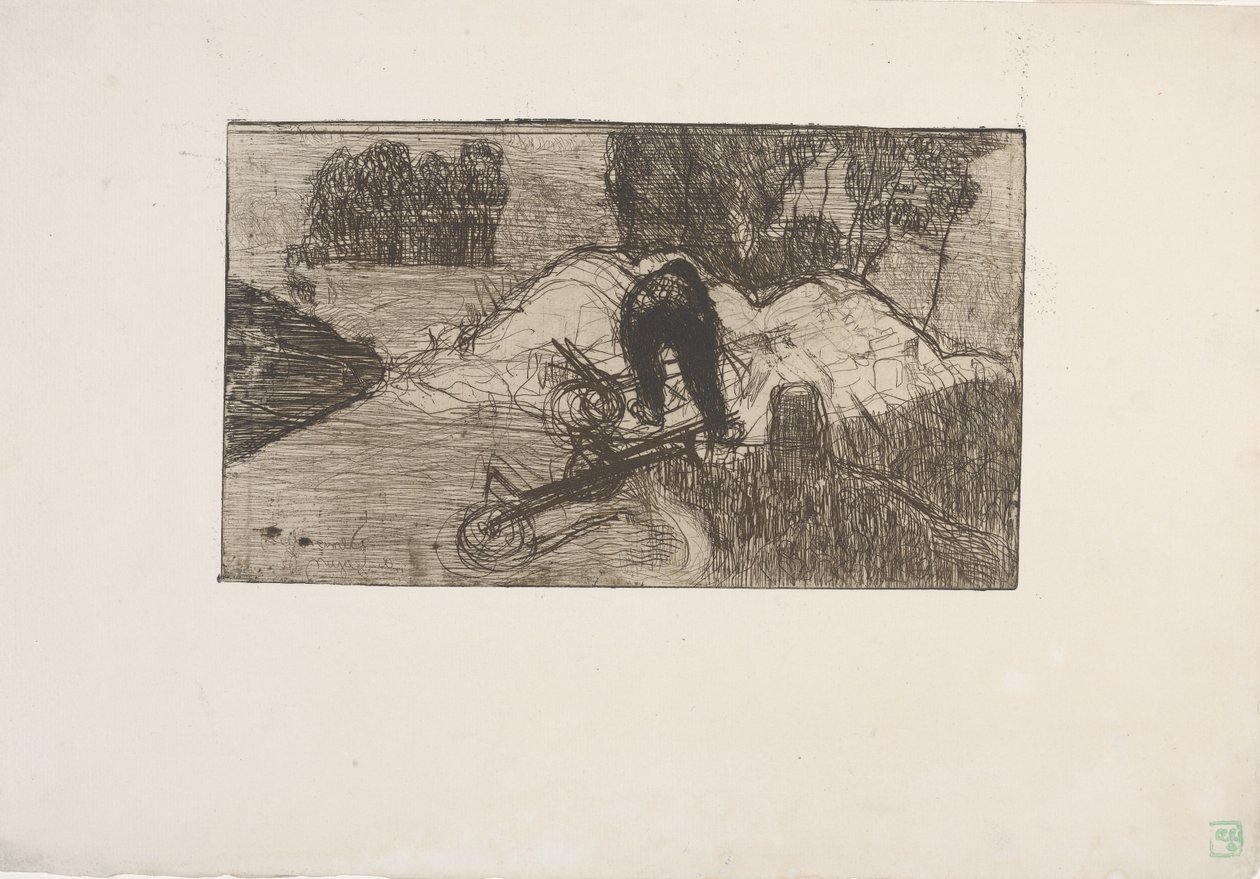 Le Debardeur (The Stevadore) 1893 (etsning) av Armand Séguin