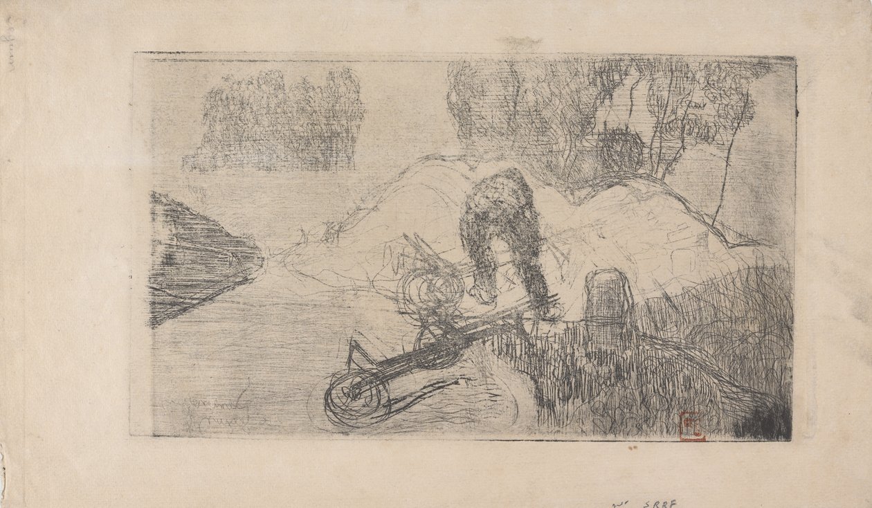 Le Debardeur (The Stevadore) 1893 (etsning) av Armand Séguin