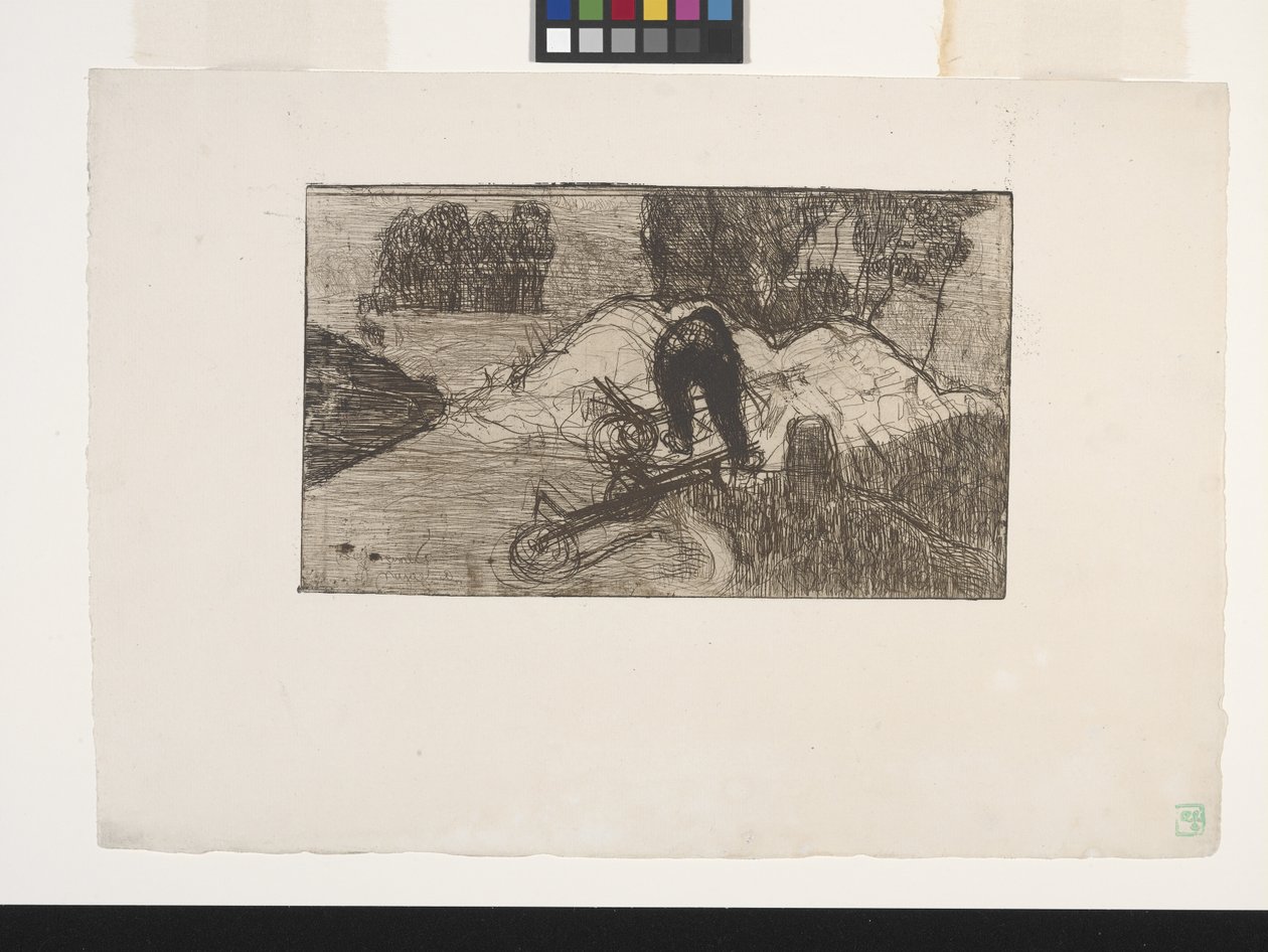 Le Debardeur (The Stevedore) (etsning) av Armand Séguin