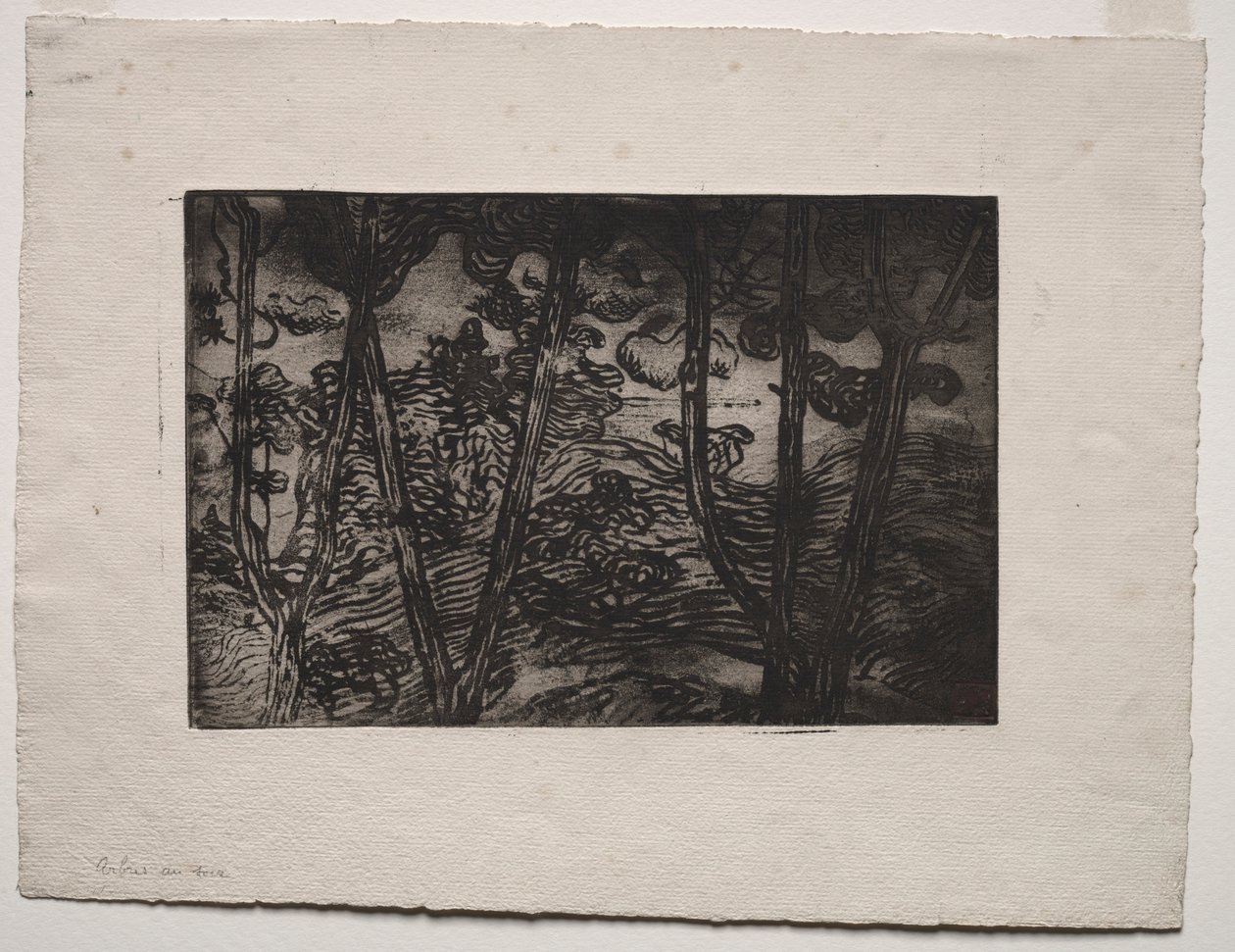 Träd om natten, ca. 1894. av Armand Séguin