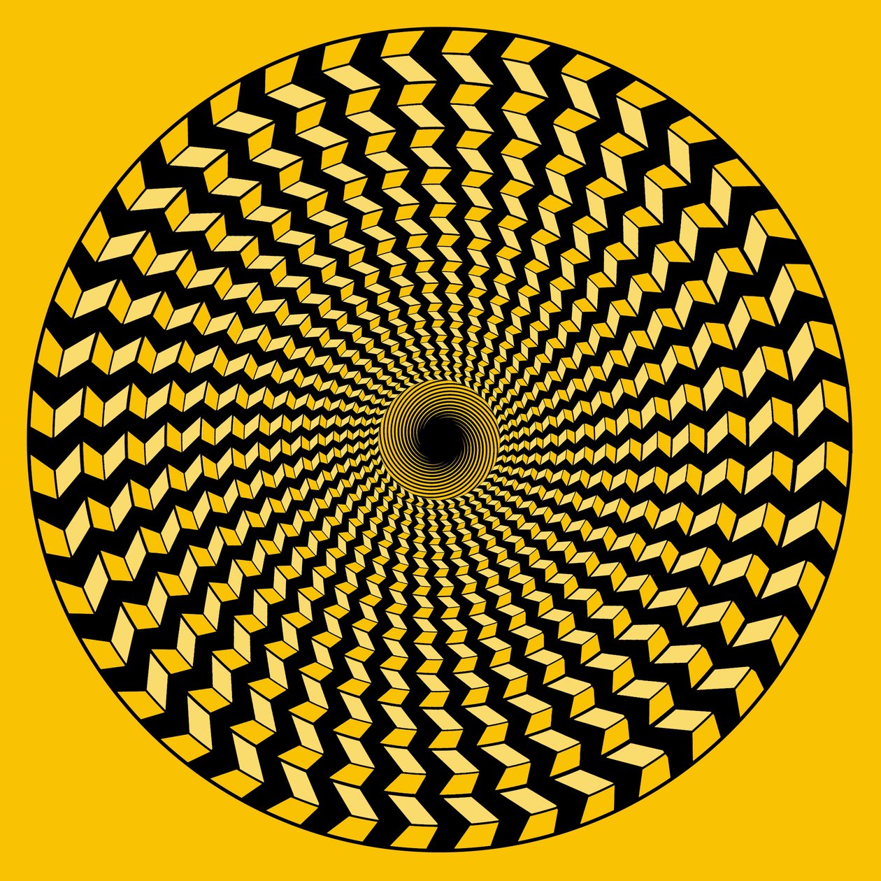 Spiral på gult av Armin Mumper