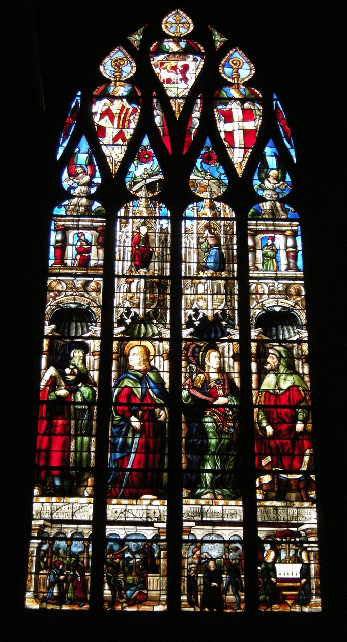 Fönster, 1507-13 (glasmålningar) av Arnaud de Moles