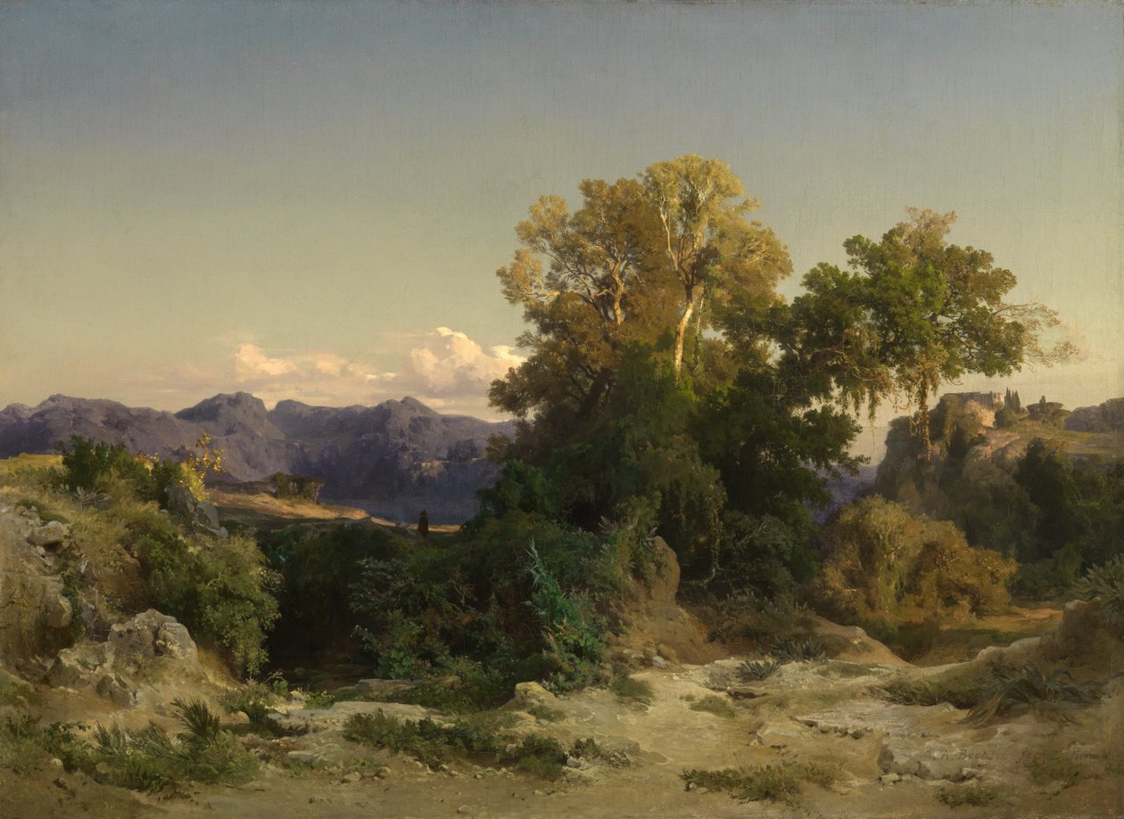 Landscape in the Roman Campagna av Arnold Böcklin