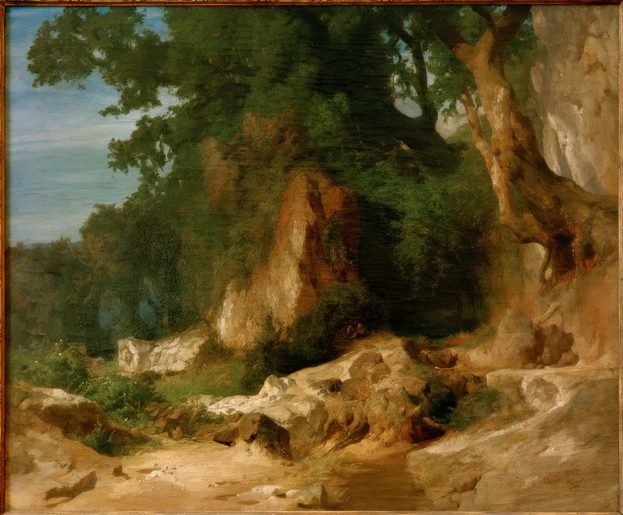 Stensluttning i de albanska bergen av Arnold Böcklin