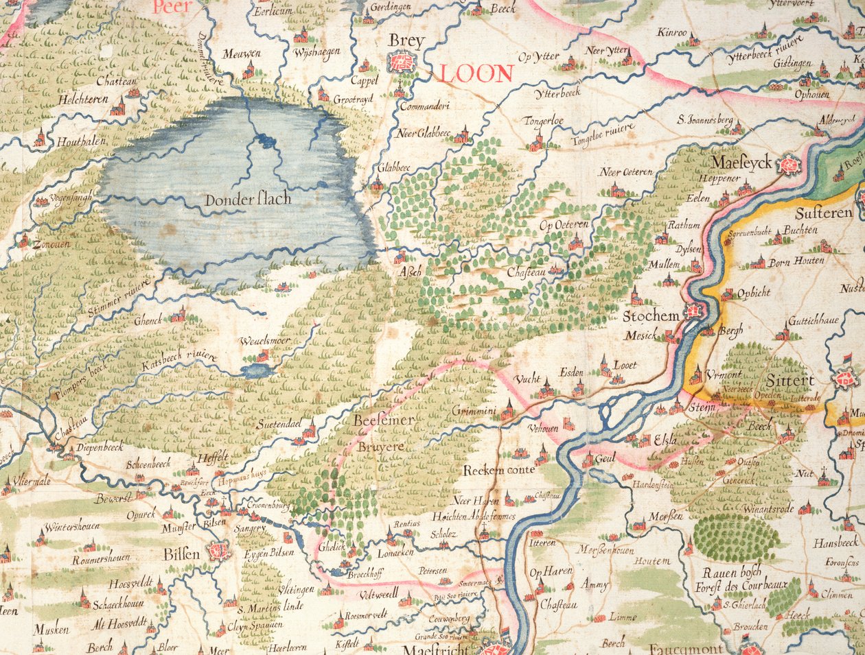 Karta över Flandern vid tiden för trettioåriga kriget (1618-48), från 