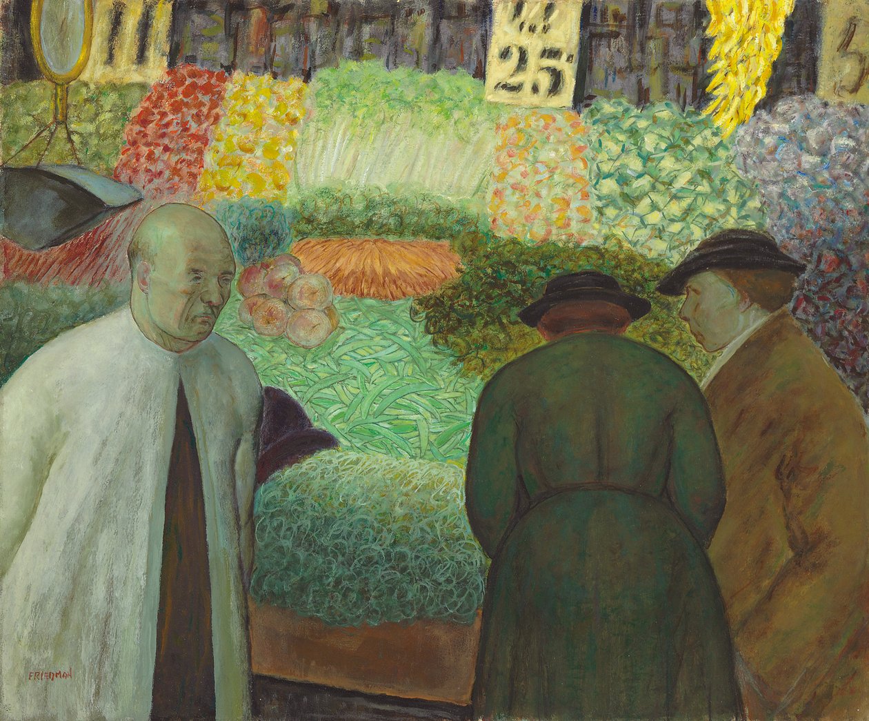 Grönsaksställ (olja på duk) av Arnold Aaron Friedman