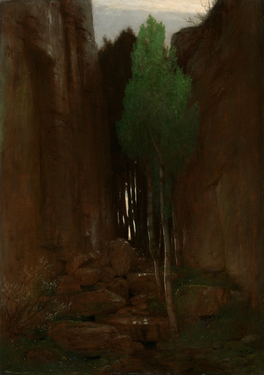 Vår i en smal klyfta av Arnold Böcklin