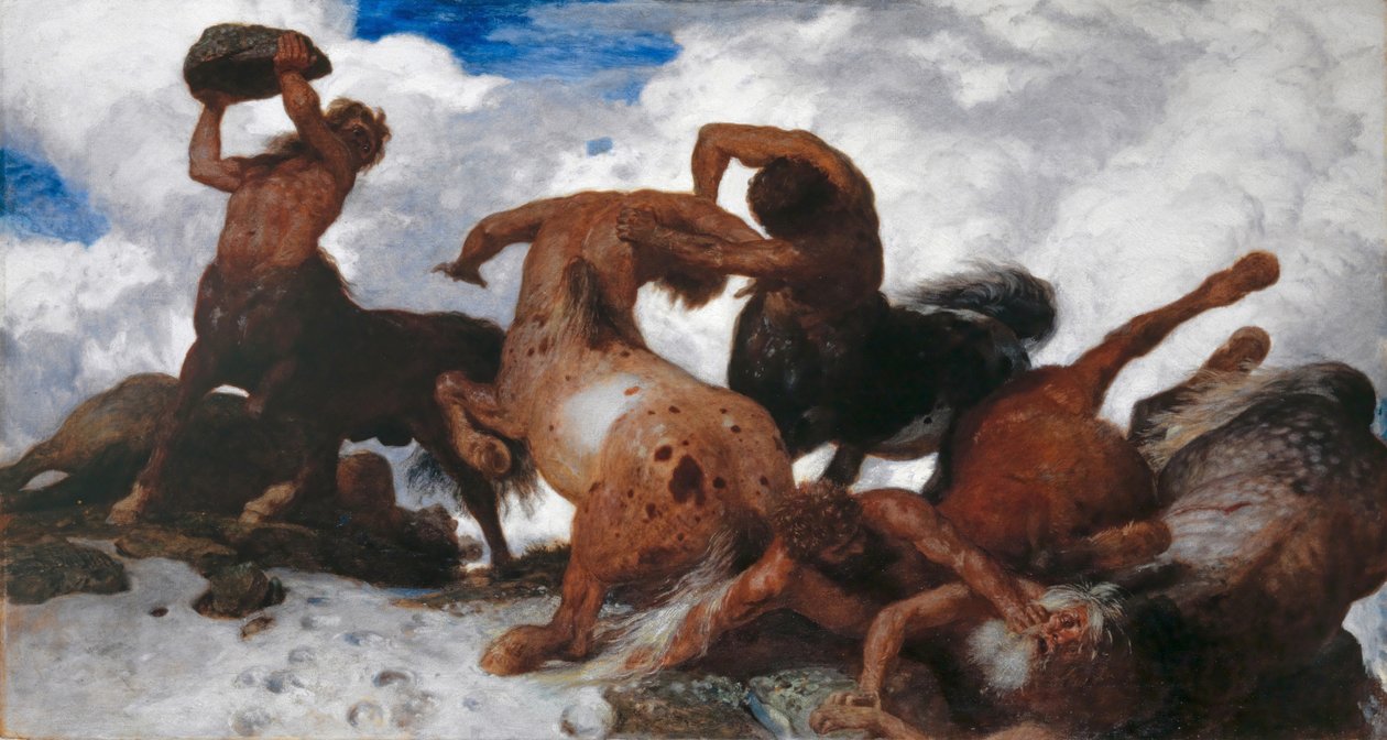 Slaget vid Kentaurerna, 1872-73 av Arnold Böcklin