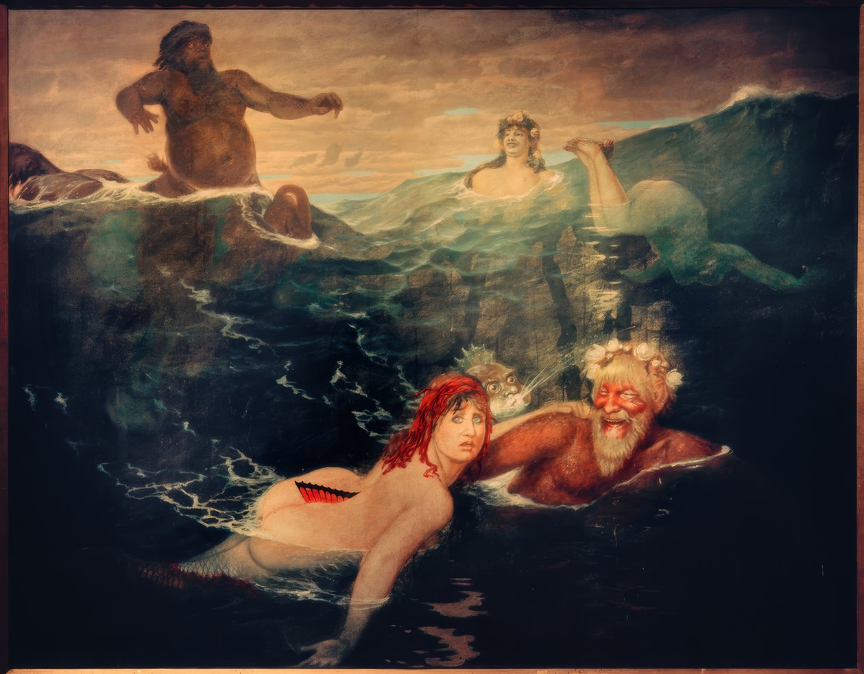 I vågornas spel av Arnold Böcklin
