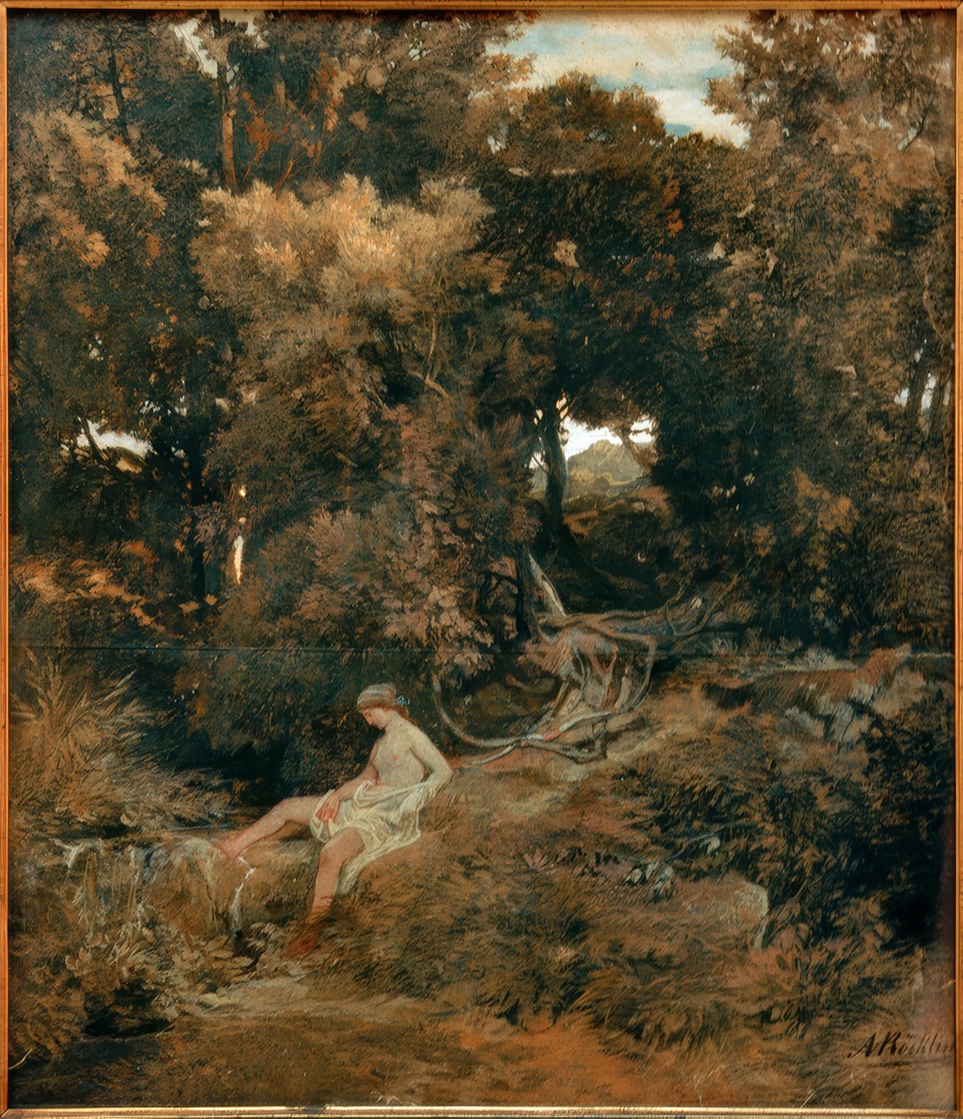 Nymf vid källan av Arnold Böcklin