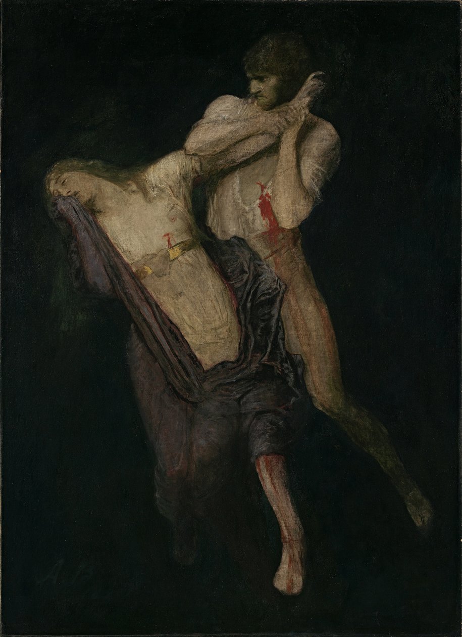 Paolo och Francesca, 1893. av Arnold Böcklin