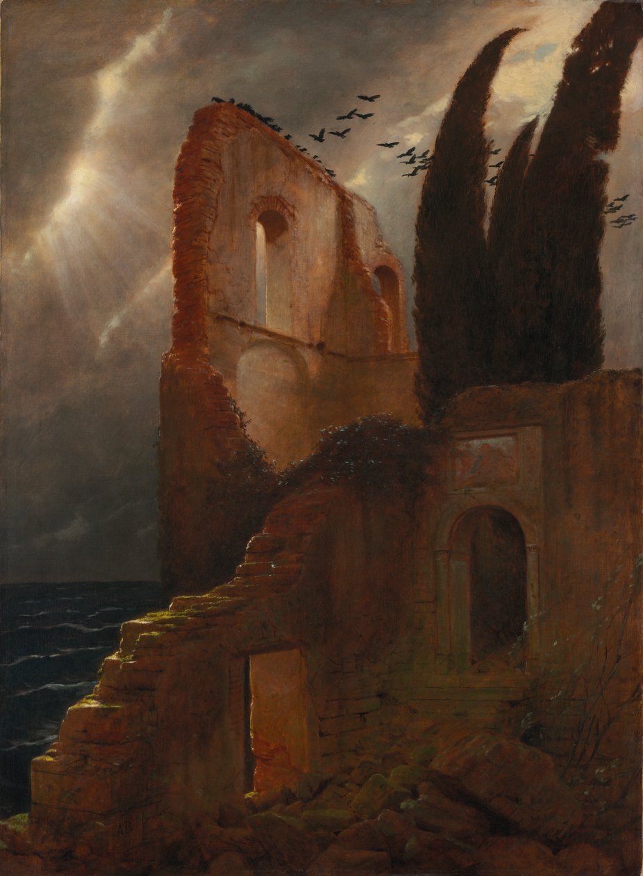 Ruin vid havet av Arnold Böcklin