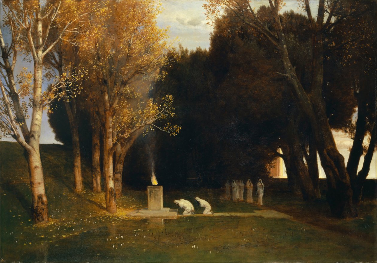 Helig lund, 1882. av Arnold Böcklin