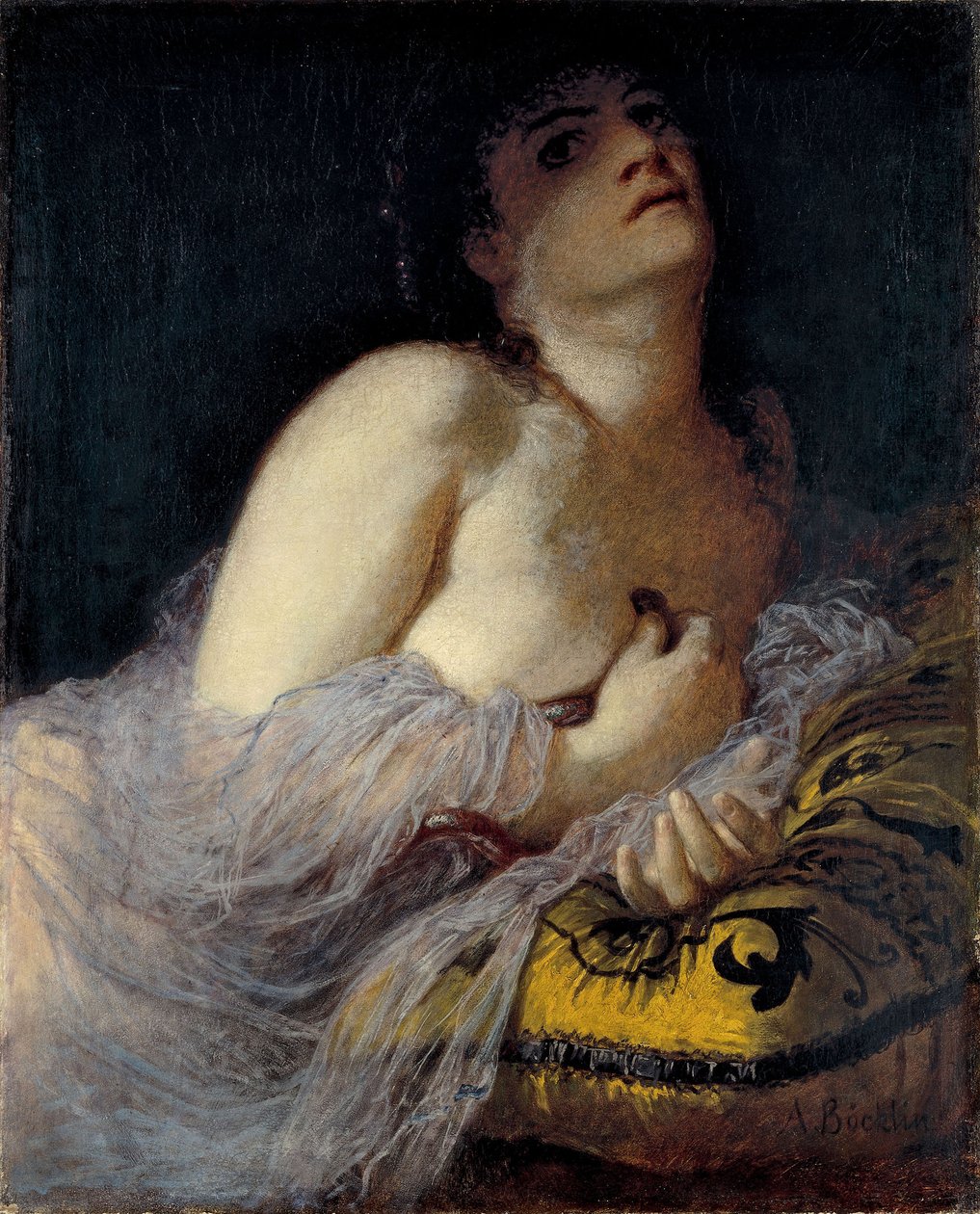 The Death of Cleopatra första versionen av Arnold Böcklin
