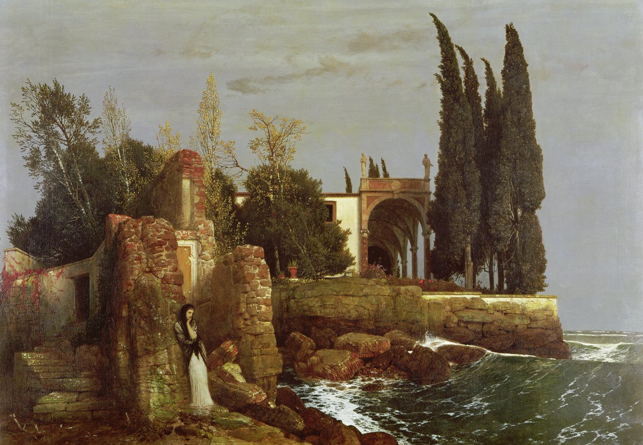 Villa vid havet av Arnold Böcklin
