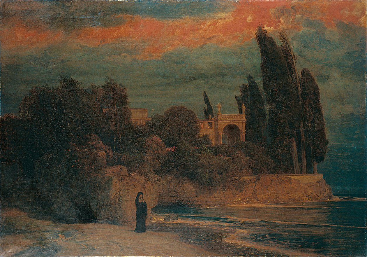 Villa vid havet av Arnold Böcklin