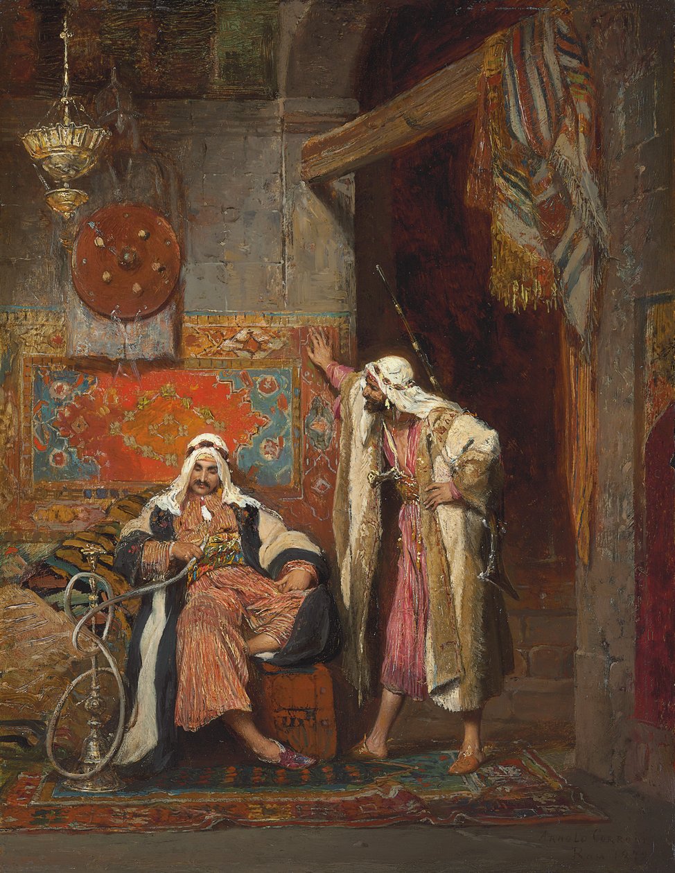 Ett ledigt samtal, 1872 av Arnold Corrodi