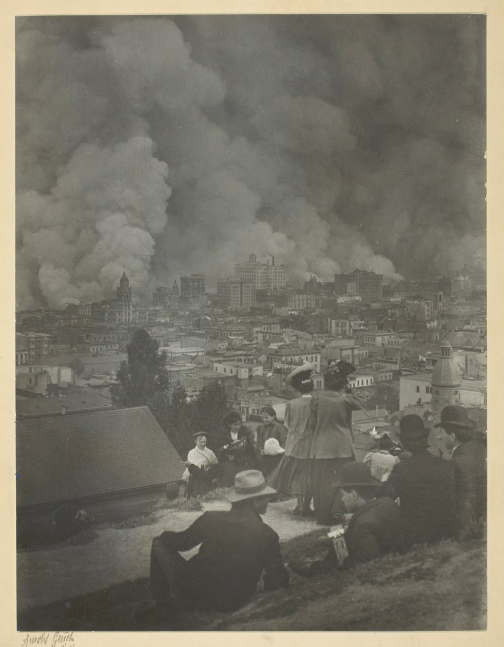 San Francisco jordbävning av Arnold Genthe