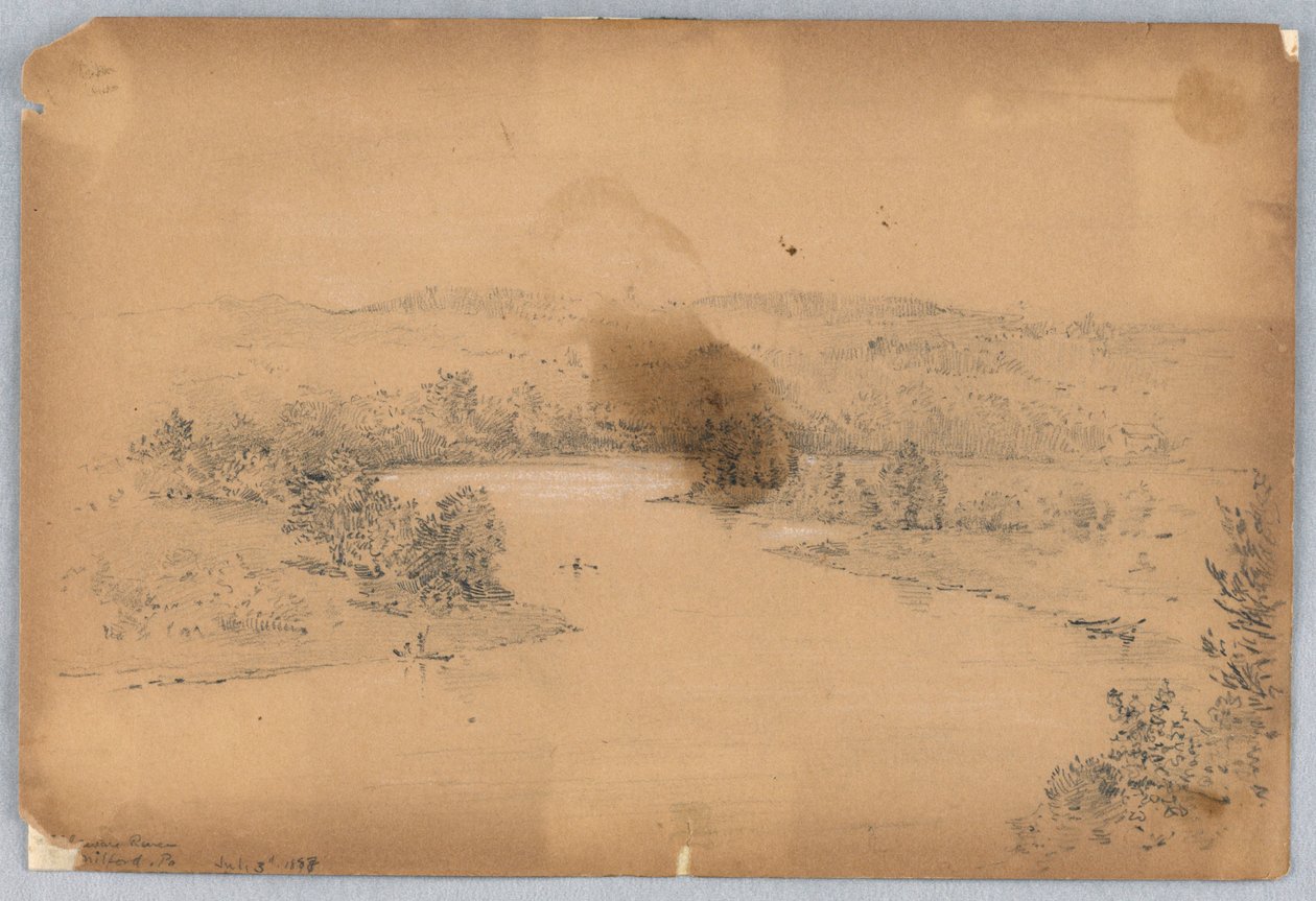 Delaware River, Milford, Pa. av Arnold William Brunner