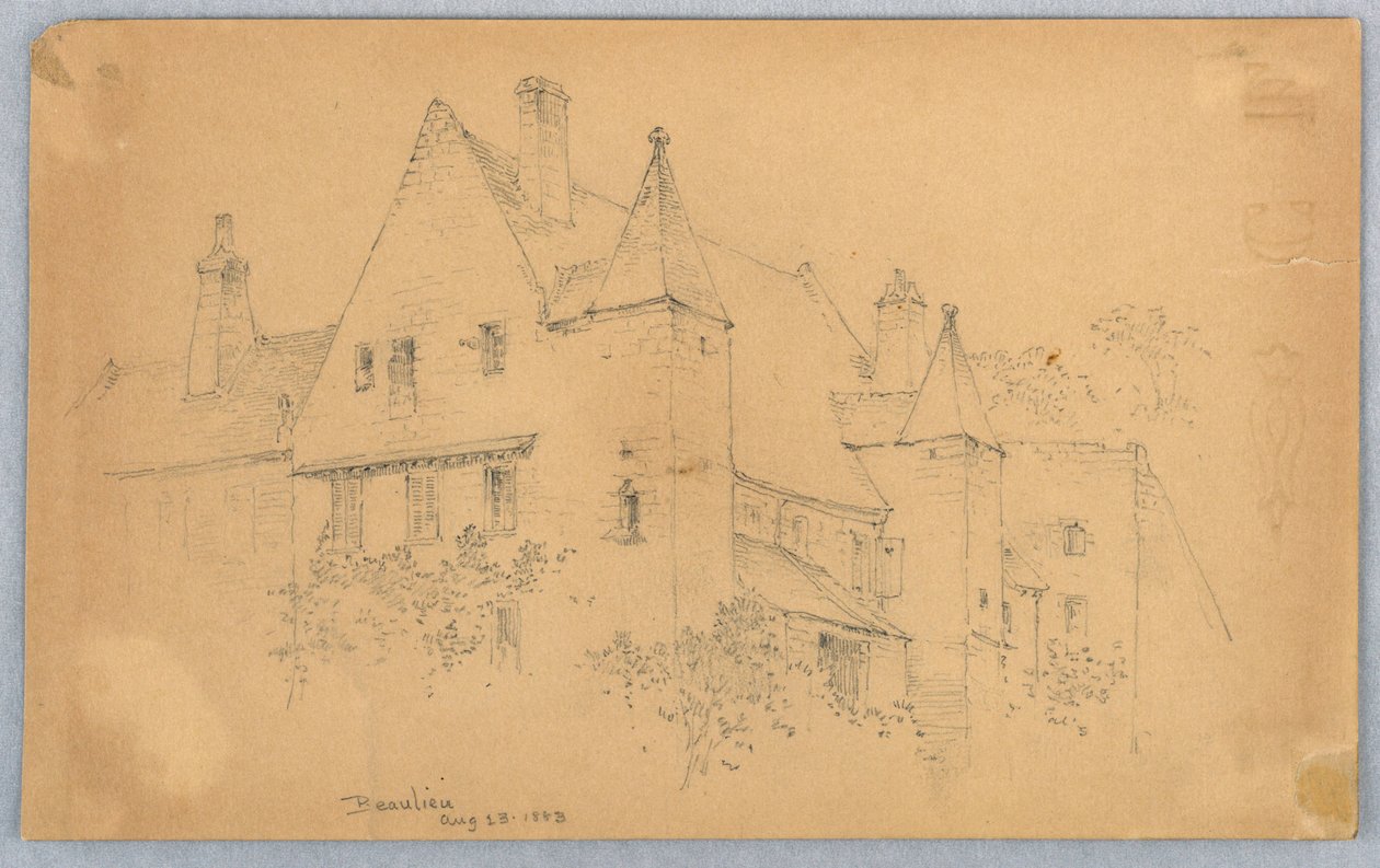 Skiss av Beaulieu av Arnold William Brunner