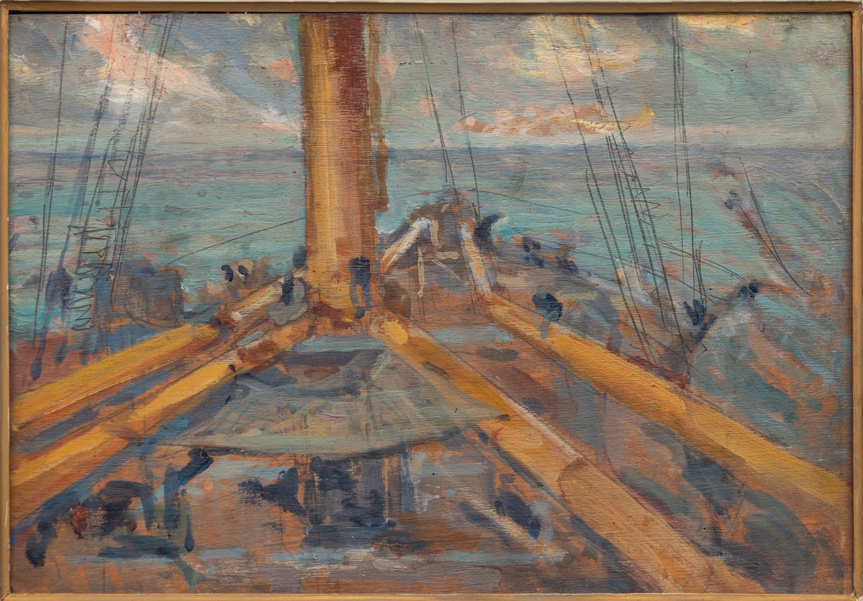 On Board (olja på pannå) av Aroldo Bonzagni