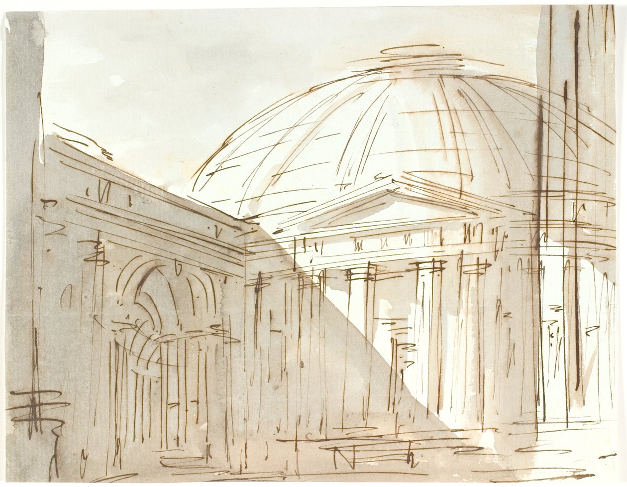 En rund byggnad (Pantheon?) av Aron Wallick
