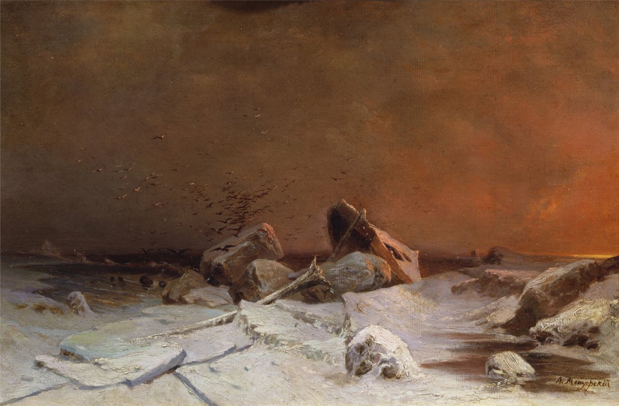 The Debacle (olja på duk) av Arseniy Ivanovich Meshchersky