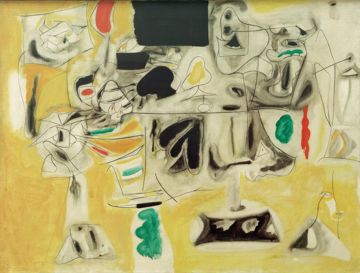 Landskapsbord av Arshile Gorky