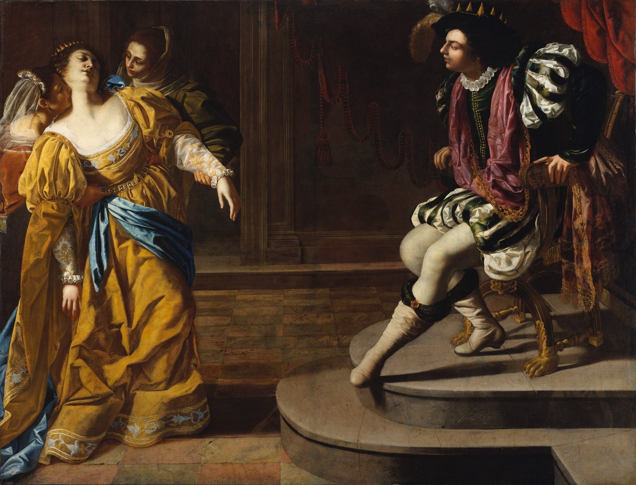 Ester e Assuero av Artemisia Gentileschi