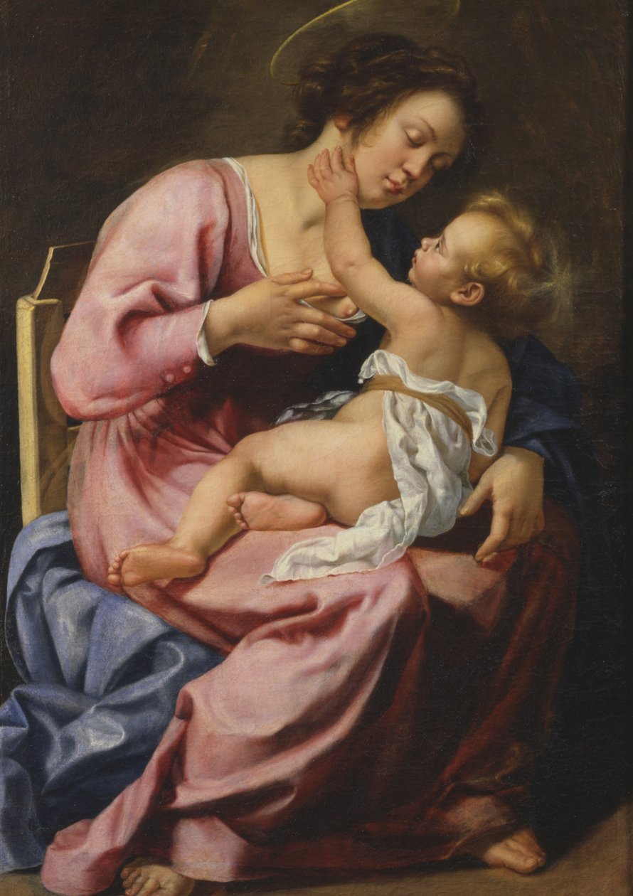 Madonna som ammar barnet av Artemisia Gentileschi